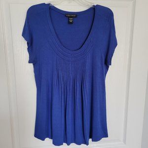 Cable & Gauge, Blue,  Sleeveless/Cap Sleeve blouse